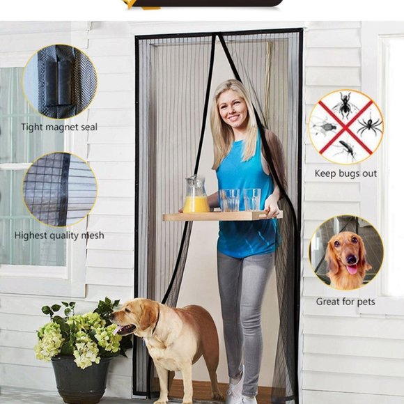 BUY 1 GET 1 FREE This Weekend Only Hands Free Magnetic Mosquito door Net - Picture 3 of 10